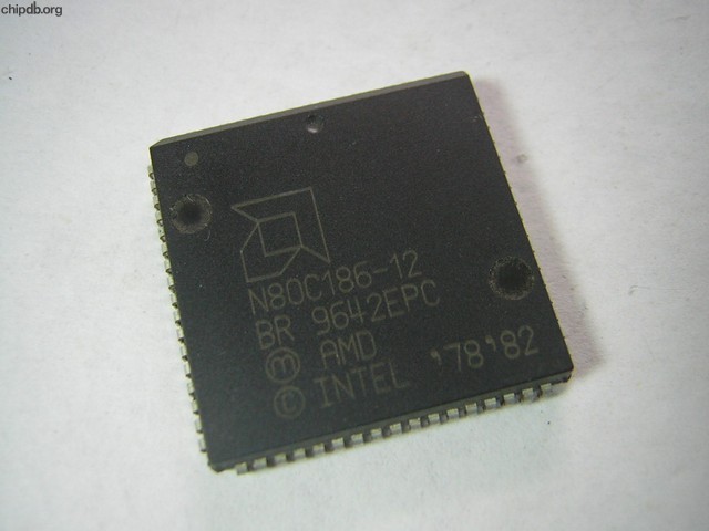 AMD N80C186-12 engraved