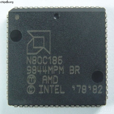 AMD N80C186 engraved