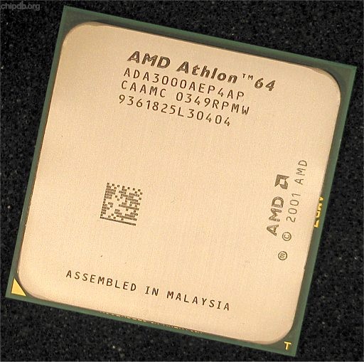 AMD Athlon 64 3000+ ADA3000AEP4AP CAAMC