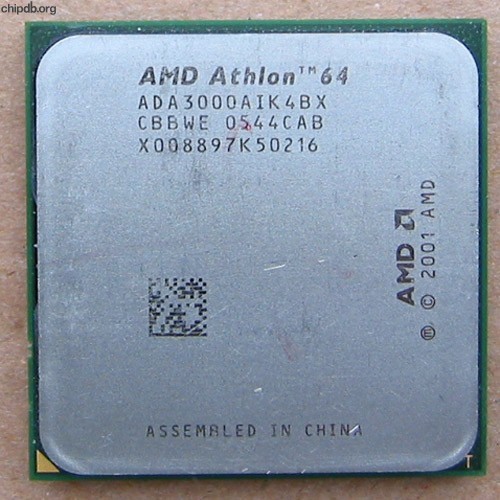 AMD Athlon 64 3000+ ADA3000AIK4BX CBBWE