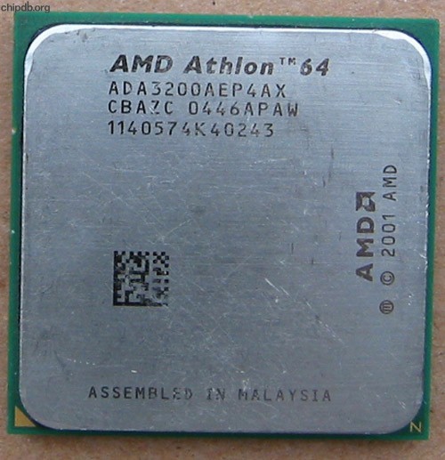 AMD Athlon 64 3200+ ADA3200AEP4AX CBAZC