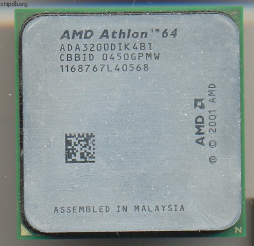AMD Athlon 64 ADA3200DIK4BI CBBID
