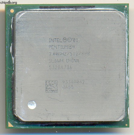 Intel Pentium 4 2.60GHZ/512/800 SL6WH CHINA