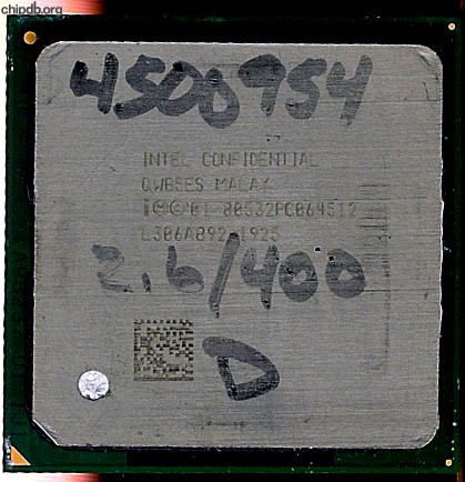 Intel Pentium 4 80532PC064512 QWB5ES
