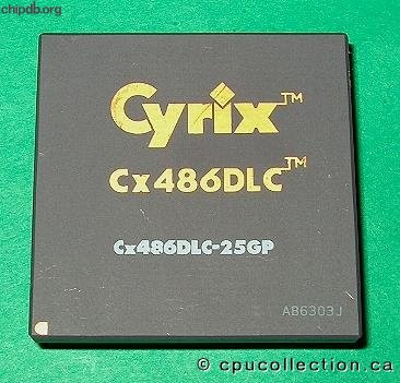 Cyrix CX486DLC-25GP Trademark