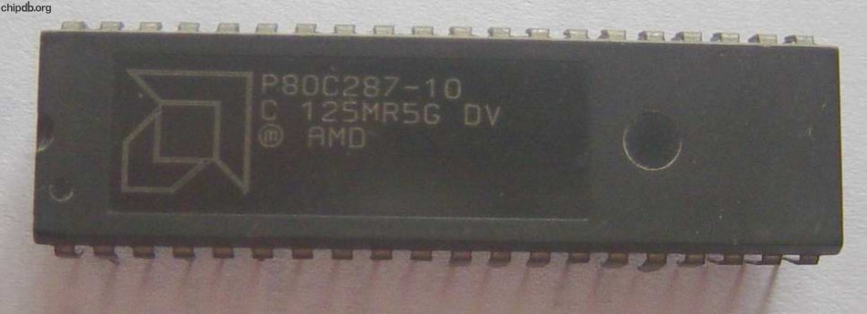 AMD P80C287-10 diff print 3