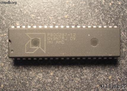 AMD P80C287-12 engraved