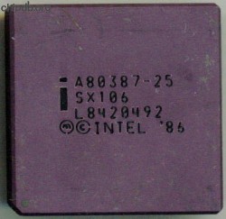 Intel A80387-25 SX106