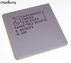 AMD Am486 DE2-66V8TGC engraved