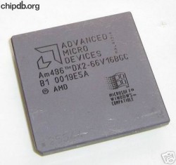 AMD Am486DX2-66V16BGC engraved