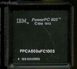 IBM PowerPC PPCA603eFC1003 diff print