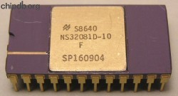 National Semiconductor NS32081D-10