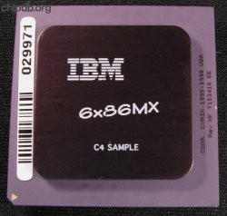 IBM 6x86MX C4 SAMPLE black hs