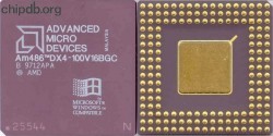 AMD Am486 DX4-100V16BGC N in corner