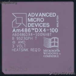 AMD A80486DX4-100NV8T no FAN REQ