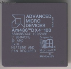 AMD A80486DX4-100SV8B heatsink & fan