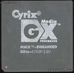 Cyrix MediaGX GXm-433GP 2.9V FAKE
