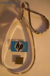 HP lucite keychain