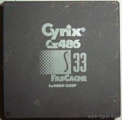 Cyrix CX486S-33GP fascache