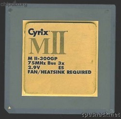 Cyrix MII-300GP ES 75 MHz bus