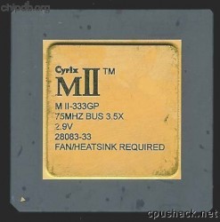 Cyrix MII-333GP smallest logo