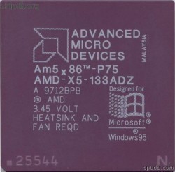 AMD AMD-X5-133-ADZ fan and heatsink