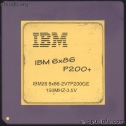 IBM 6x86 P200+ 6x86-2V7P200GE diff print