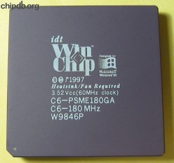 IDT WinChip C6-PSME180GA diff print
