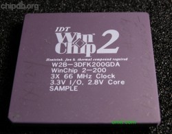 IDT Winchip2 W2B-3DFK200GDA SAMPLE