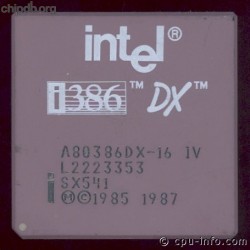 Intel A80386DX-16 SX541