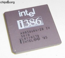 Intel A80386DX-20 SD18