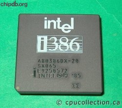 Intel A80386DX-20 SX065