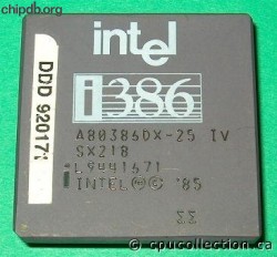 Intel A80386DX-25 SX218 sigma
