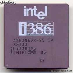 Intel A80386DX-25 IV SX133