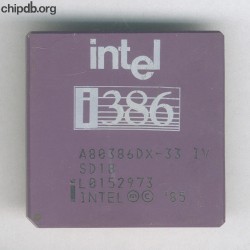 Intel A80386DX-33 IV SD18