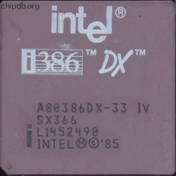 Intel A80386DX-33 IV SX366