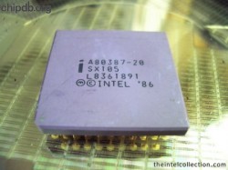 Intel A80387-20 SX105 no logo