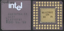 Intel A80387DX-33 SC21