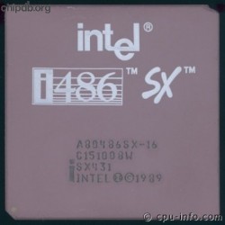 Intel A80486SX-16 SX431 diff s-spec layout