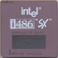Intel A80486SX-25 SX693 remarked