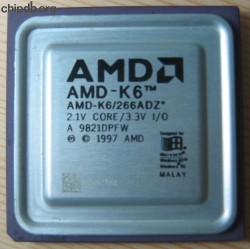 AMD AMD-K6/266ADZ* printed
