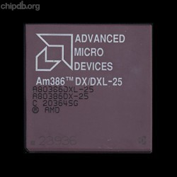 AMD A80386DX/DXL-25 rev C