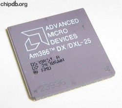 AMD A80386DX/DXL-25 rev D2 engraved