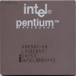 Intel Pentium A80501-60 SX753