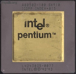 Intel Pentium A80502-100 SX910