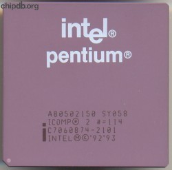 Intel Pentium A80502150 SY058
