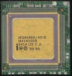 Intel i860 MQ80860-40/B no logo