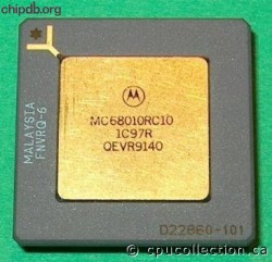 Motorola MC68010RC10 star in corner