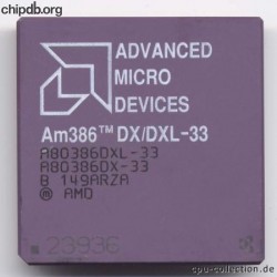 AMD A80386DX/DXL-33 rev B black print