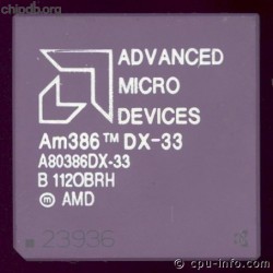 AMD A80386DX-33 rev B diff print